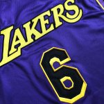 NBA 6 James Lakers 22-23 authentique Maillot Violet